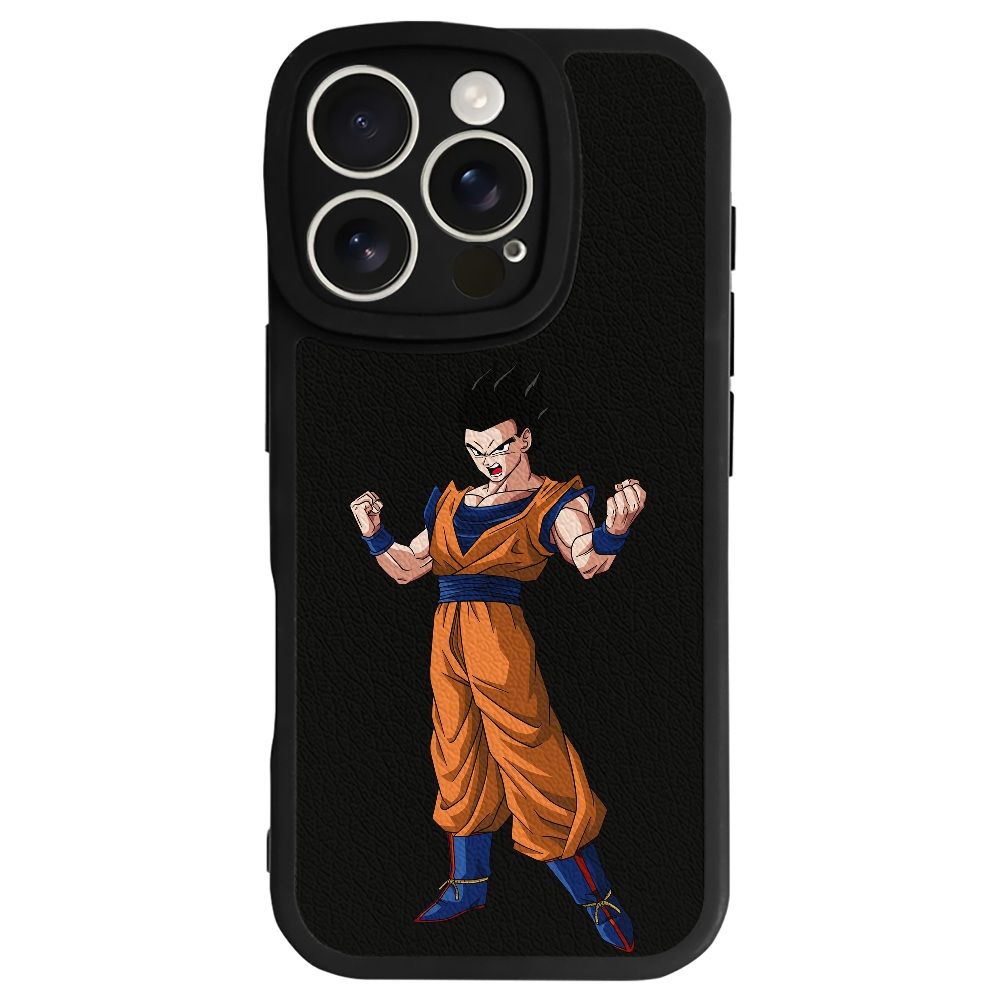 （画像用） ドラゴンボール 孫 悟飯（そんごはん）DRAGON BALL Son Gohan 【iPhone 16シリーズ対応】シリコンスマホケース（レザー調） 材質：シリコン